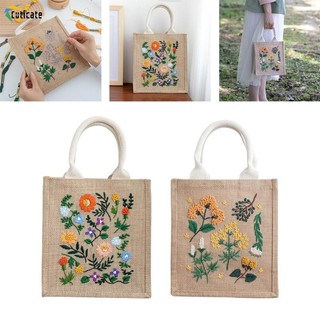Cuticate DIY Túi Thêu Có Đồ Dùng Cross Stitch Kits Bé Gái Quà Tặng Túi Xách Làm Thủ Công Túi Bảo Quản Thêu Người Lớn