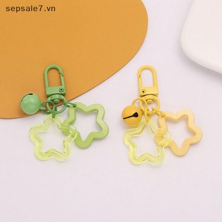[-d] Mặt dây chuyền ngôi sao năm cánh rỗng Móc khóa ô tô Túi màu kẹo Móc khóa DIY Trang sức Làm chìa khóa cho nữ Cô gái {vn}
