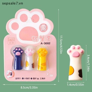 [-d] 3 Cái Bút Chì Paw Đáng Yêu Bút Dễ Thương Topper Có Nút Chặn Điểm Silicon Bảo Vệ Bút Chì Mở Rộng Đồ Dùng Học Tập {vn}