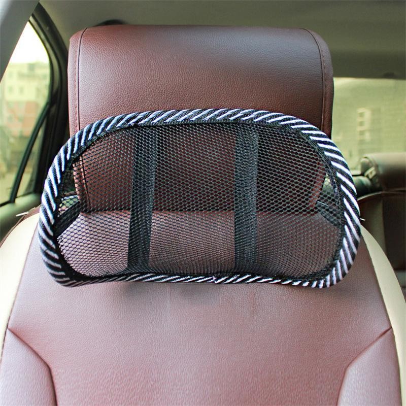 TMOY Tựa Đầu Ô Tô Cổ Neoprene Lưới Băng Lụa Thông Gió Đệm Thoáng Khí Phụ Kiện Nội Thất TCS
