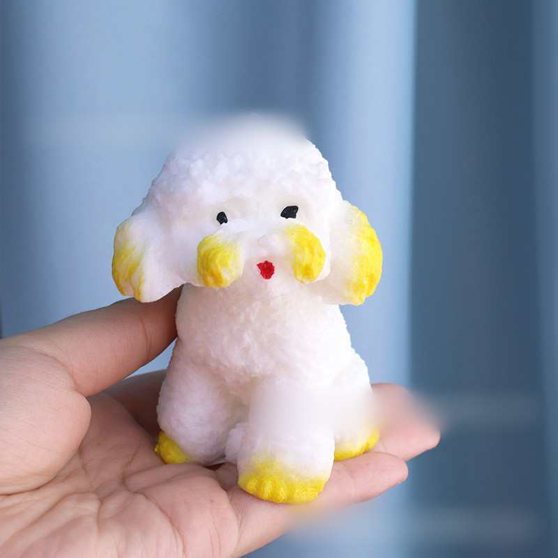 YT4 Thú Cưng Dễ Thương Chó Squishy Đồ Chơi Mềm Chậm Phục Hồi Căng Thẳng Fidget Đồ Chơi Bichon Frise Pháp Bulldog