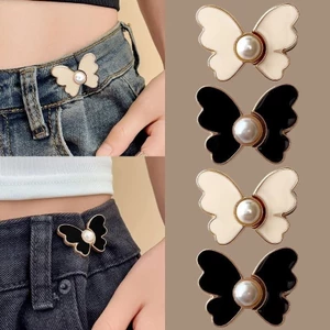 Set 2 Ghim Cài Bướm Quần Jean Thời Trang Hàn Quốc Cho Nữ