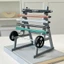 Bộ sắp xếp bút để bàn AFTEROF, Với tạ và trọng lượng Giá đỡ bút Barbell bằng kim loại, Giá đựng văn phòng phẩm chủ đề phòng tập thể dục vui nhộn