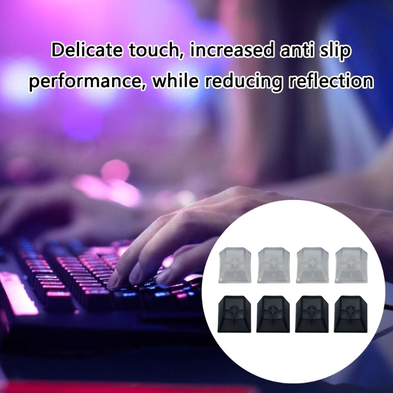 IOR 4 Chiếc Trong Suốt ABS Keycap Bàn Phím Cơ Matte Backlit PC Keycaps Thay Thế Cho Bàn Phím Cơ