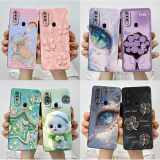 Dành Cho OPPO A31 2020 Ốp Lưng CPH2015 Thẩm Mỹ Hoa Bướm Đẹp Chống Sốc Silicon Mềm TPU Bảo Vệ Toàn Diện Vỏ Điện Thoại Cho OPPOA31 A8 2019 Vỏ