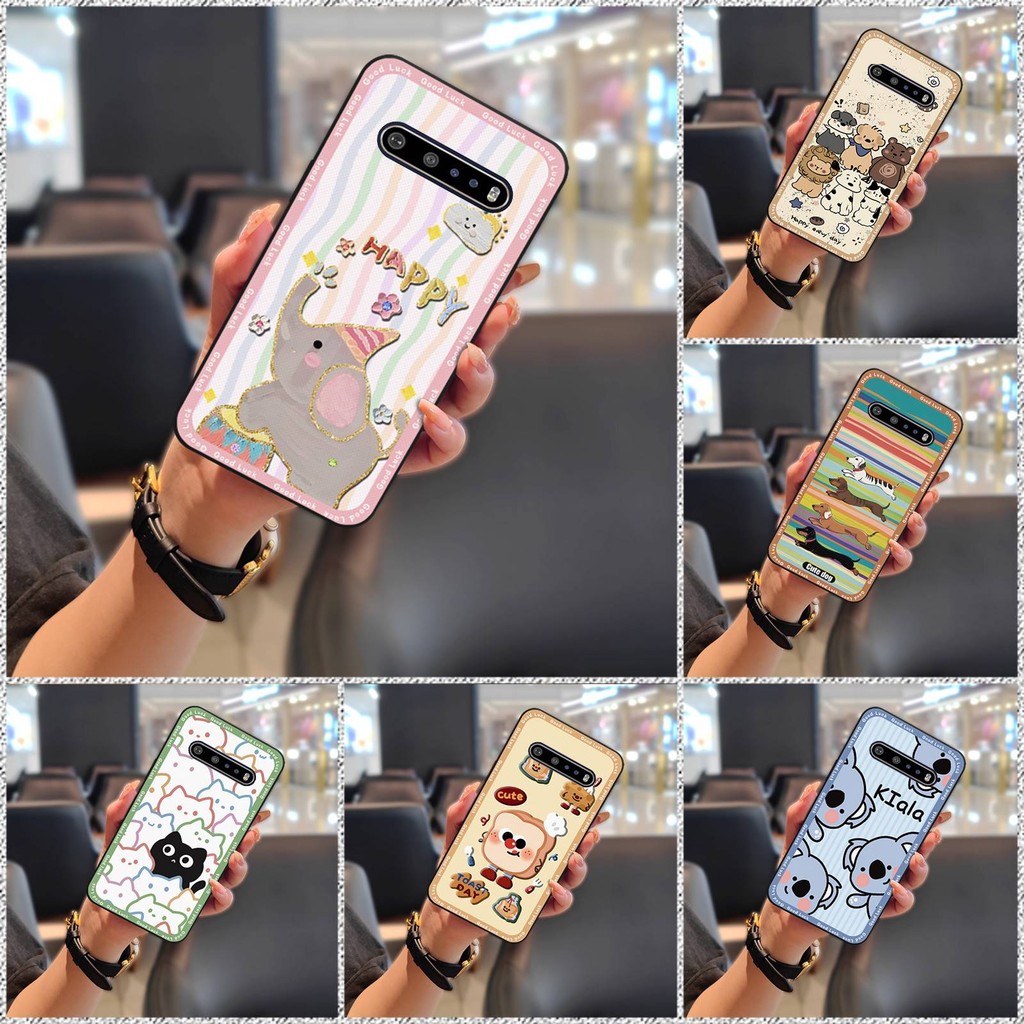 Ốp TPU Graffiti bảo vệ LG V60 ThinQ 5G, chống bụi bẩn, chống thấm nước, vỏ mềm bền