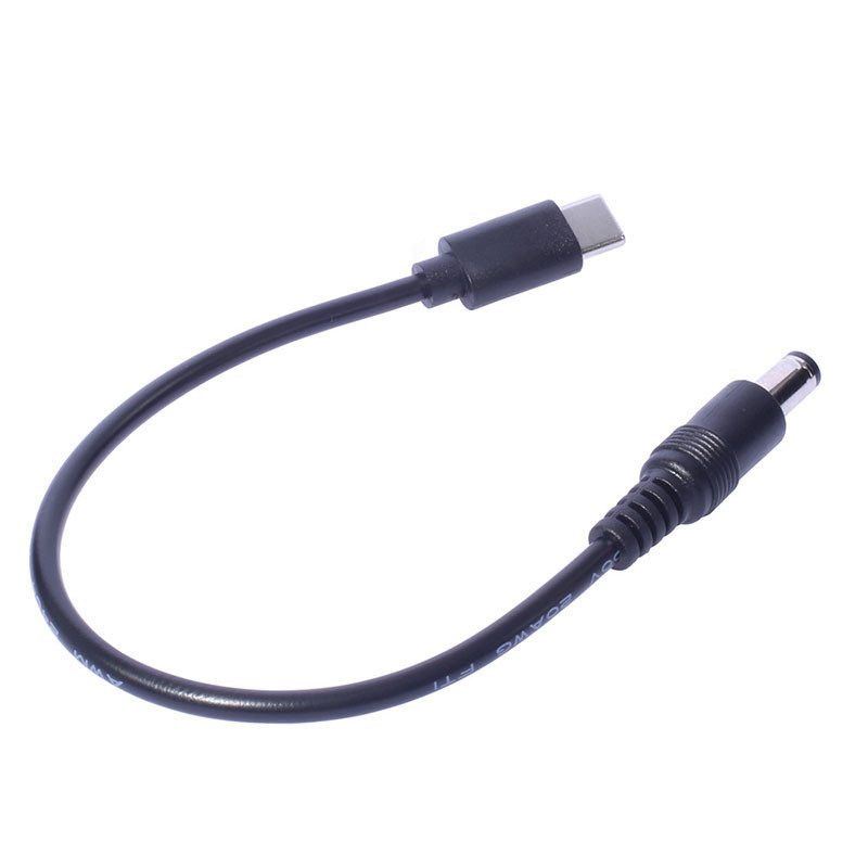 0.2m USB Type C Nam sang DC Nam 5.5X2.5mm 5.5x2.1mm 5V 3A 15W USB Jack Cắm Nguồn Cáp Sạc Nối Dài Cho camera Router VN20B