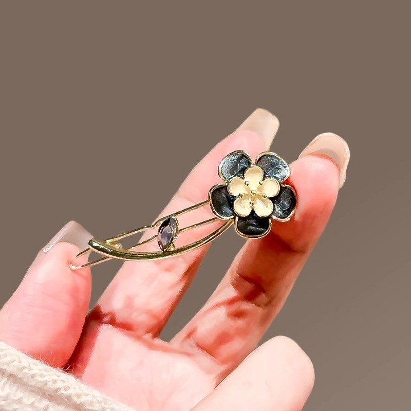 MAUROPOLI [Sẵn Sàng] Kẹp Tóc Hoa Tro Pháo Hoa Nữ Phong Cách Mới Bên Nổ Kẹp Tóc Gãy Phù Hợp Với Kẹp Tóc Tinh Tế Kẹp Tóc Ếch Khóa Kẹp