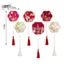 BT Trung Quốc Retro Chúc May Mắn Quạt Cưới Cầm Tay Hoa Quạt Có sels Cổ Tinh Tế Mặt Dây Chuyền Quà Tặng VM