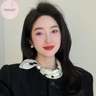 Deyangk Ngọc Trai Khóa Từ Khăn Xương Cổ Ngắn Phụ Kiện Quần Áo In Hình Tất Cả Trận Đấu Vintage Khăn VN