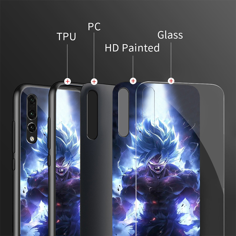 Ốp Điện Thoại dragon ball z goku 08 Kính Cho Oppo A54 A74 4G A79 5G A94 A3X Reno 11 12 13 11F 12F 13F 10 8 Cover
