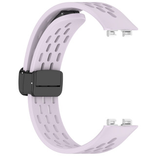 Dây đeo silicon thoáng khí Dây đeo khóa từ tính cho Huawei Band 10 / 9 / 8