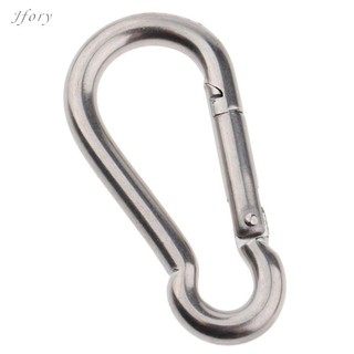 Jfory 316 Thép không gỉ Lò xo Snap Hook Carabiner Móc khóa Cắm trại Đi bộ đường dài Du lịch