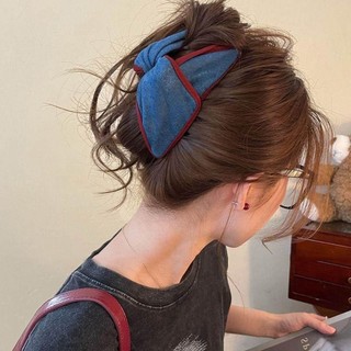 Kẹp tóc vải MKYCO với thiết kế hoạt hình cá mập, thỏ và gấu, mang phong cách Hàn Quốc ngọt ngào