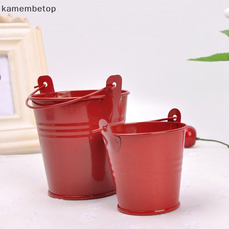 Beto Mini Kim Loại Nhiều Màu Sắc Xô Kẹo Keg Pails Tiệc Cưới Ủng Hộ Trang Trí DIY n