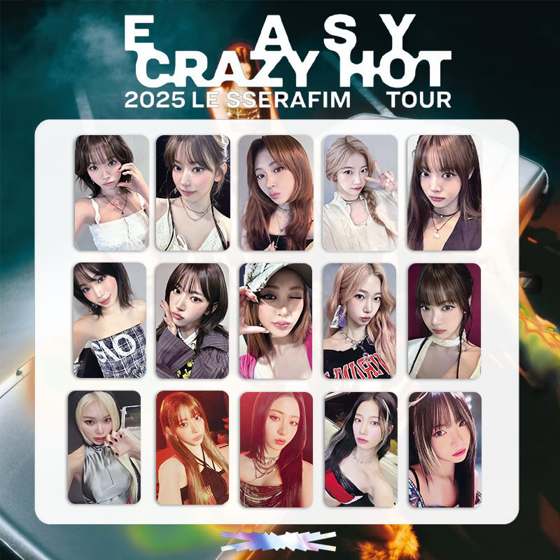 5-7 chiếc LESS 2025 EASY CRAZY HOT Album Lomo Cards Tiêu chuẩn nhỏ gọn TANNED GUAIAC MINI4 Photocards SAKURA KIM CHAEWON HUH YUNJIN KAZUHA HONG EUNCHAE SOLO Bưu thiếp YM