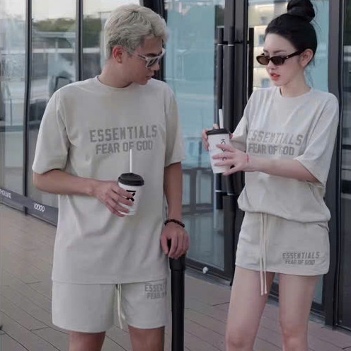 Set Đồ Đôi ESS KCloset Bộ Áo Váy Quần Chất Cotton Mềm Dày Dặn Dáng Rộng Nam Nữ NA893