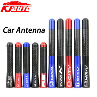12cm Xe Honda Ăng Ten Sợi Carbon Radio FM Antena Đen Bộ Dành Cho Xe Honda City Civic Fit Jazz HRV BRV CRV WRV Brio Accord Dẫn mobilio Mugen Loại Điện R S RS Phụ Kiện
