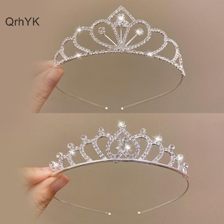 Thời Trang Nhà Máy Cô Dâu Vương Miện Vàng Cưới Phụ Kiện Tóc Pha Lê Kim Cương Giả Cô Dâu Cưới Tiaras Và Vương Miện Mũ Đội Đầu Trang Trí Tóc QrhYK