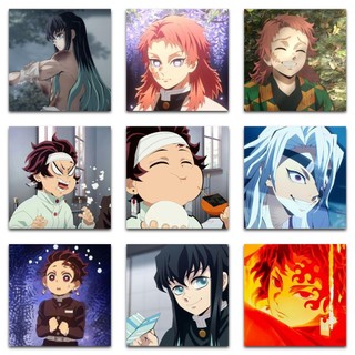 59 Chiếc Anime Demon Slayer Dán Chống Thấm Nước Trang Trí Laptop Đàn Guitar Hành Lý Điện Thoại Miếng Dán Đồ Chơi