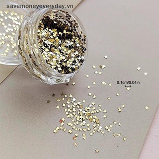 [savemoneyeveryday] 1mm Ngôi Sao Lấp Lánh Móng Tay Lấp Lánh Lấp Lánh Pentagram Trang Trí Móng Tay Thiết Kế Salon Móng Tay Phụ Kiện Dễ Thương DIY Nail Art Design [vn]