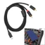 Cáp âm thanh BTM USB Type C sang 2RCA cho điện thoại Thiết bị loa ô tô Đầu nối tấm vàng Chống oxy hóa ăn mòn
