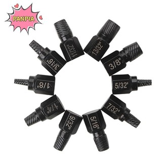 Pnpia 10 Cái Bộ Dụng Cụ Hút Vít Thép Hợp Kim Bị Hư Tổn Bộ Tháo Vít Dễ Dàng Ra Mũi Khoan Vít Bu Lông Stud Đa Đường Vít Extractor Boutique