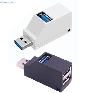 Charmantcc1 3 Cổng USB Hub Nhỏ Gọn Bộ Chuyển Đổi USB Bộ Chia Cải Tiến Cổng Kết Nối Cho PC Laptop Điện Thoại Đầu Đọc Đĩa
