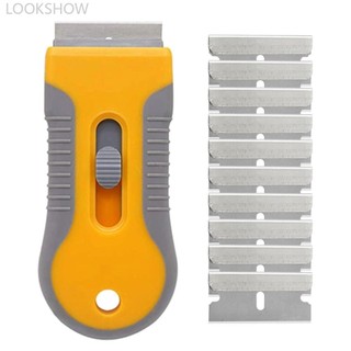 Lookshow Keo Loại Bỏ Lưỡi Cạo Cửa Sổ Ô Tô Lưỡi Dao Làm Sạch Gốm Kính Miếng Dán Keo Bụi Tẩy Phim Ô Tô Dụng Cụ Gốm D5S4