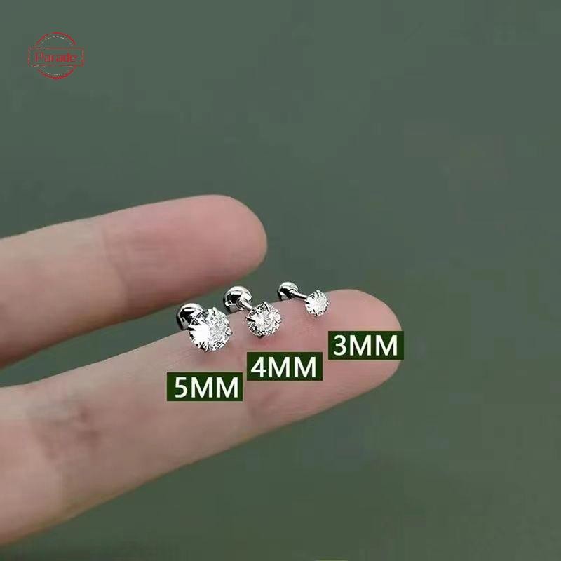 Diễu Hành 1 Cặp Bông Tai Zircon Cho Nữ Xương Tai Móng Tay Sụn Bông Tai Xoắn Ốc Bông Tai Trang Sức Cơ Thể Quà Tặng VN