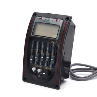COME Acoustic Guitar Pickup với 5 Band EQ Preamp và Tuner LC-5 Sensitivity Pickup Thích hợp cho các nhu cầu âm nhạc khác nhau