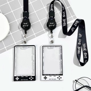 MARBLEM 1 Cái Đựng Thẻ, Tấm Bảo Vệ Thẻ Sinh Viên Kpop Trong Suốt, Màn Hình Có Dây Đựng Photocard Thời Trang Hàn Quốc Đồ Dùng Học Sinh