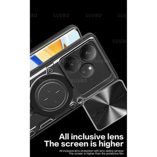 Ốp điện thoại cho realme GT 6 t 6 t Neo 6 SE neo6 2024 Ốp có vòng Giá Đỡ Giá đỡ máy ảnh giáp realmegt6 GT6 gt6t bảo vệ chống sốc giá đỡ xe hơi Ốp ống kính Cạnh TPU mềm trượt