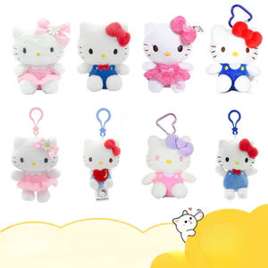 Sanrio Hoa Kỷ Niệm Kitty Rose Tình Yêu Mặt Dây Chuyền Búp Bê Mặt Dây Chuyền