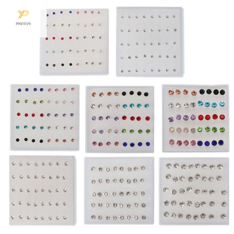 Ppy Đơn Giản 20 Đôi Bông Tai Đinh Xương Tai Móng Tay Bông Tai Trang Sức Mũi Tai Môi Trang Trí Quà Tặng Cho Nữ Cô Gái