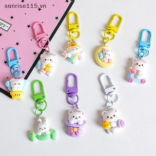 Ssvn Động Vật Dễ Thương Móc Khóa Gấu Đáng Yêu Móc Khóa Cho Nữ Túi Bé Gái Trang Trí Tai Nghe Ch Mặt Dây Chuyền Đôi Quà Tặng.