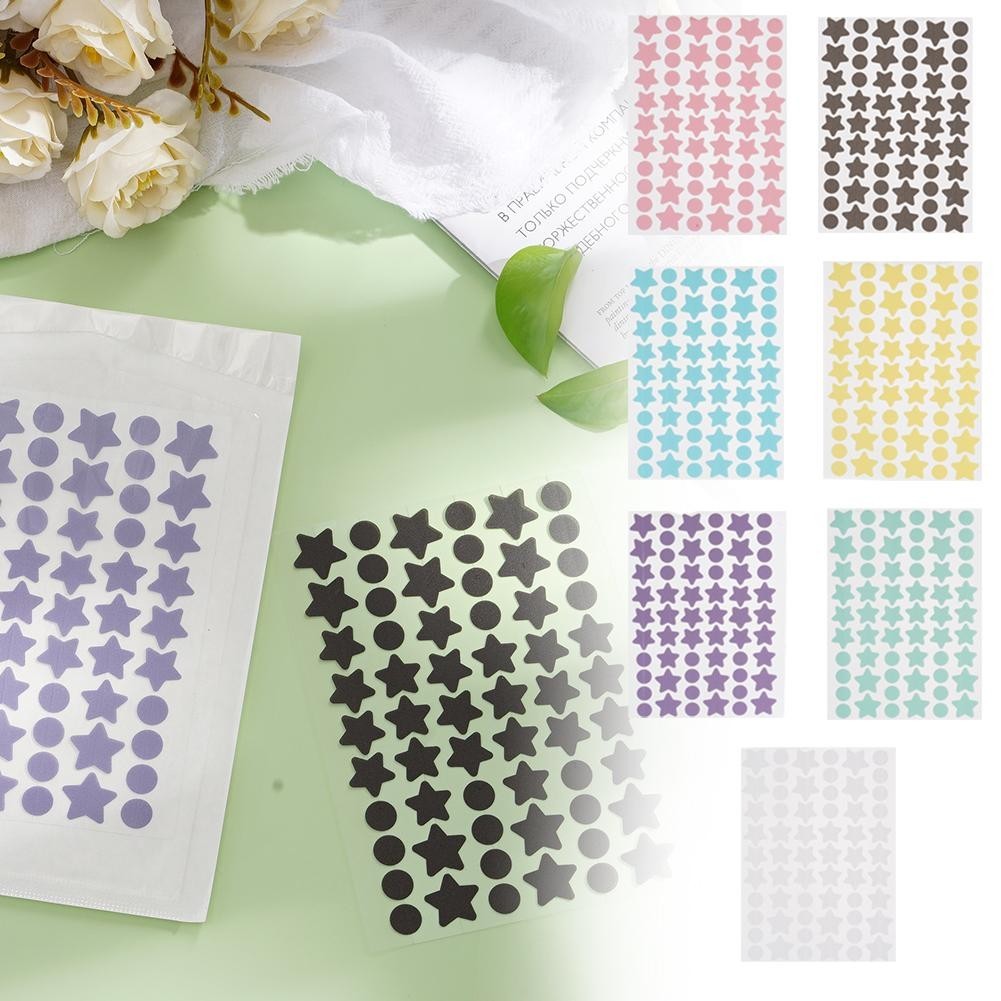 60 Chiếc Ngôi Sao Mụn Miếng Dán Mụn Nhiều Màu Sắc Vô Hình Acne Dụng Cụ Chăm Sóc Da Mặt Trang Điểm Làm Đẹp Miếng Dán K2D0