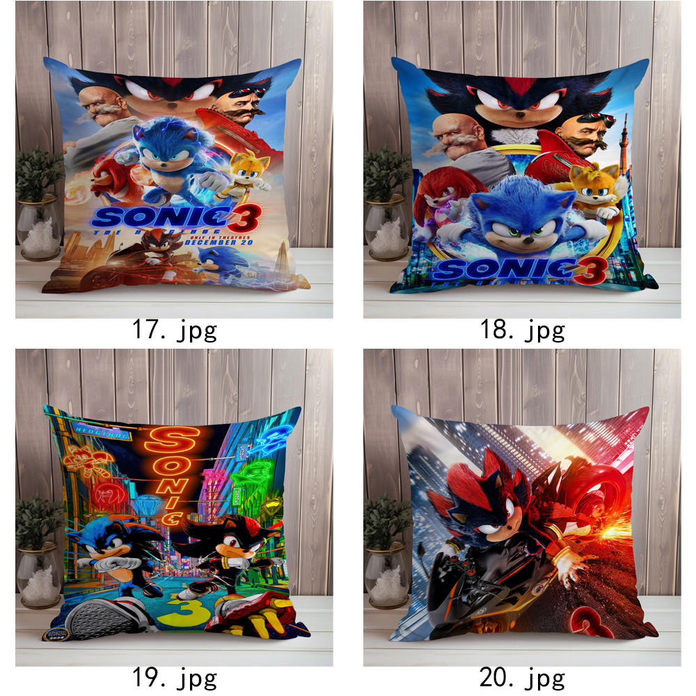 Vỏ gối Sonic The Hedgehog 3 Throw Vỏ gối in một mặt (Không có lõi)
