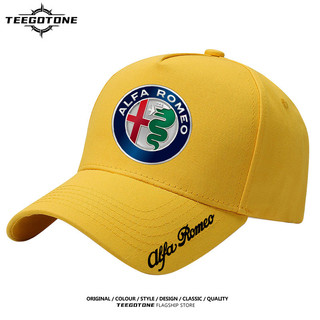 Logo Alfa Romeo xung quanh mũ mỏ vịt cotton che nắng mũ bóng chày người ngoài trời giản dị 0518