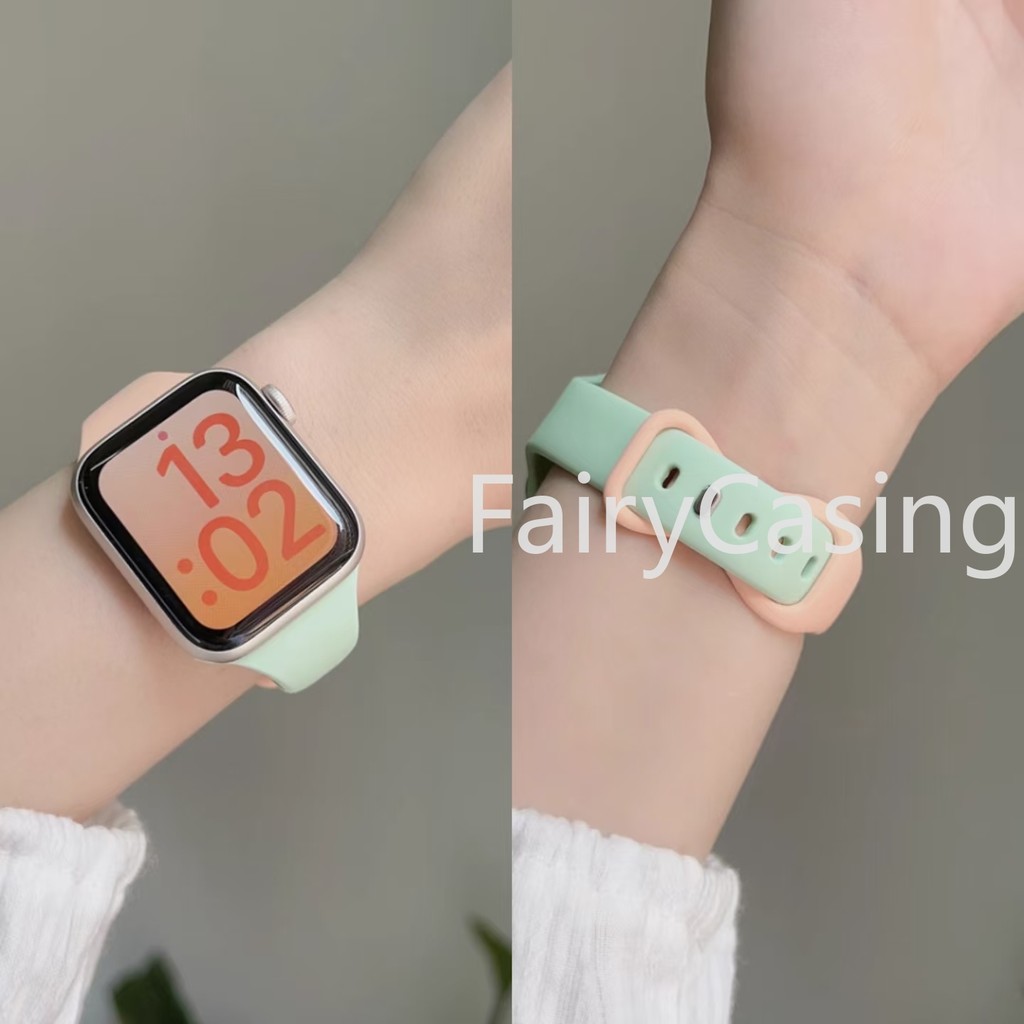 Dây đeo silicon mềm mỏng S11 cho Apple Watch 42mm 46mm 40mm 41mm 45mm 44mm 38mm 49mm Ultra 2 Vòng đeo tay cho iwatch Series 10 9 8 7 6 3 SE S11 S11 Dây đeo