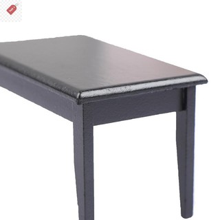 ALIK 1: 12 Nhà Búp Bê Nhà Hàng Bàn Ăn Thực Phẩm Bàn Đen Ghế Cảnh Mẫu VN