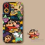 Anime Tranh Sơn Dầu + Dây Buộc Ốp Lưng Điện Thoại iPhone 17 16 15 14 13 12 11 Pro Max X Xr XsMax 7 8 Plus SE2020
