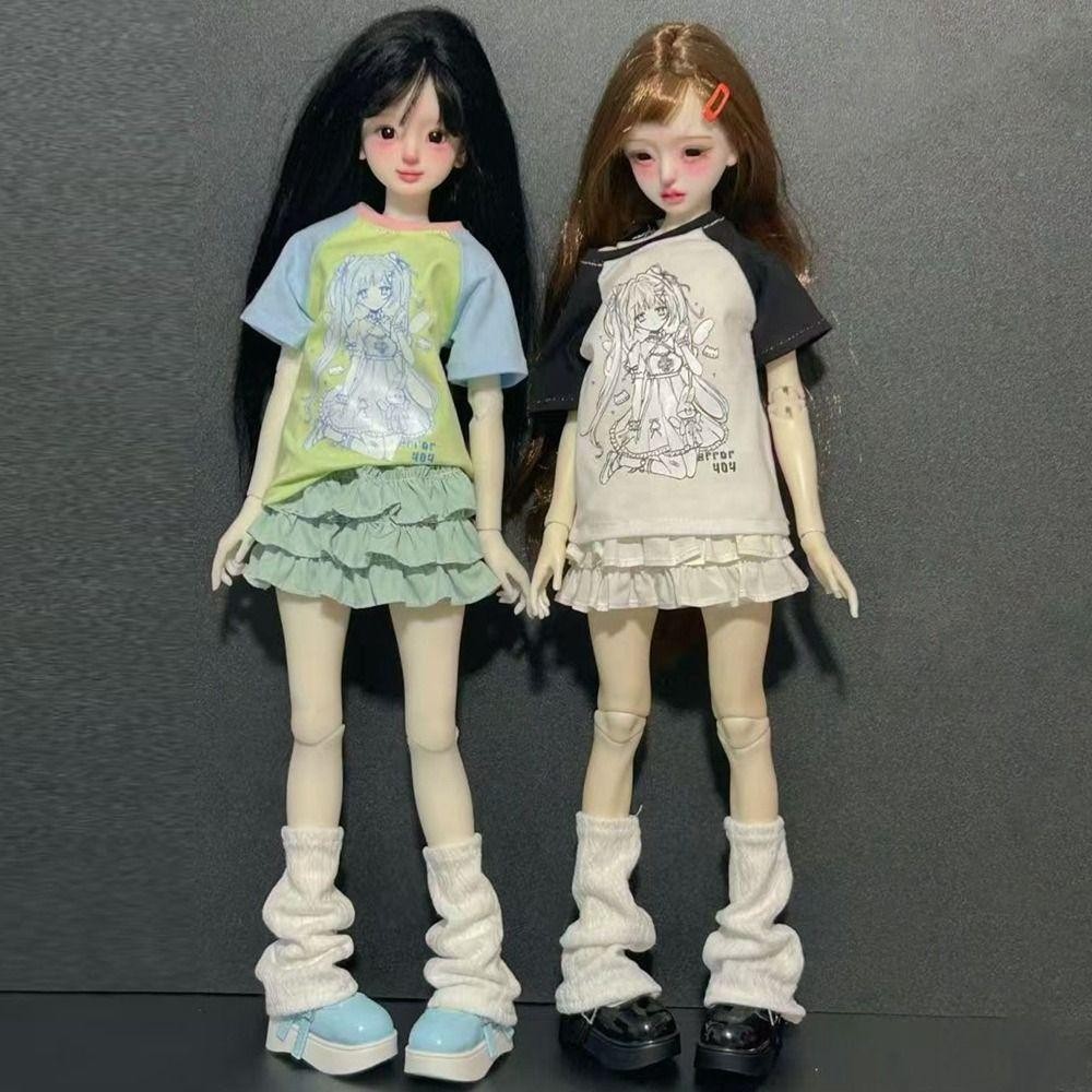 SEYAWSON Quần Áo Đại Học, Tất Chân, Áo Thun Giải Trí, Phụ Kiện DIY Cho Búp Bê 30/45cm 1/4 1/6 BJD