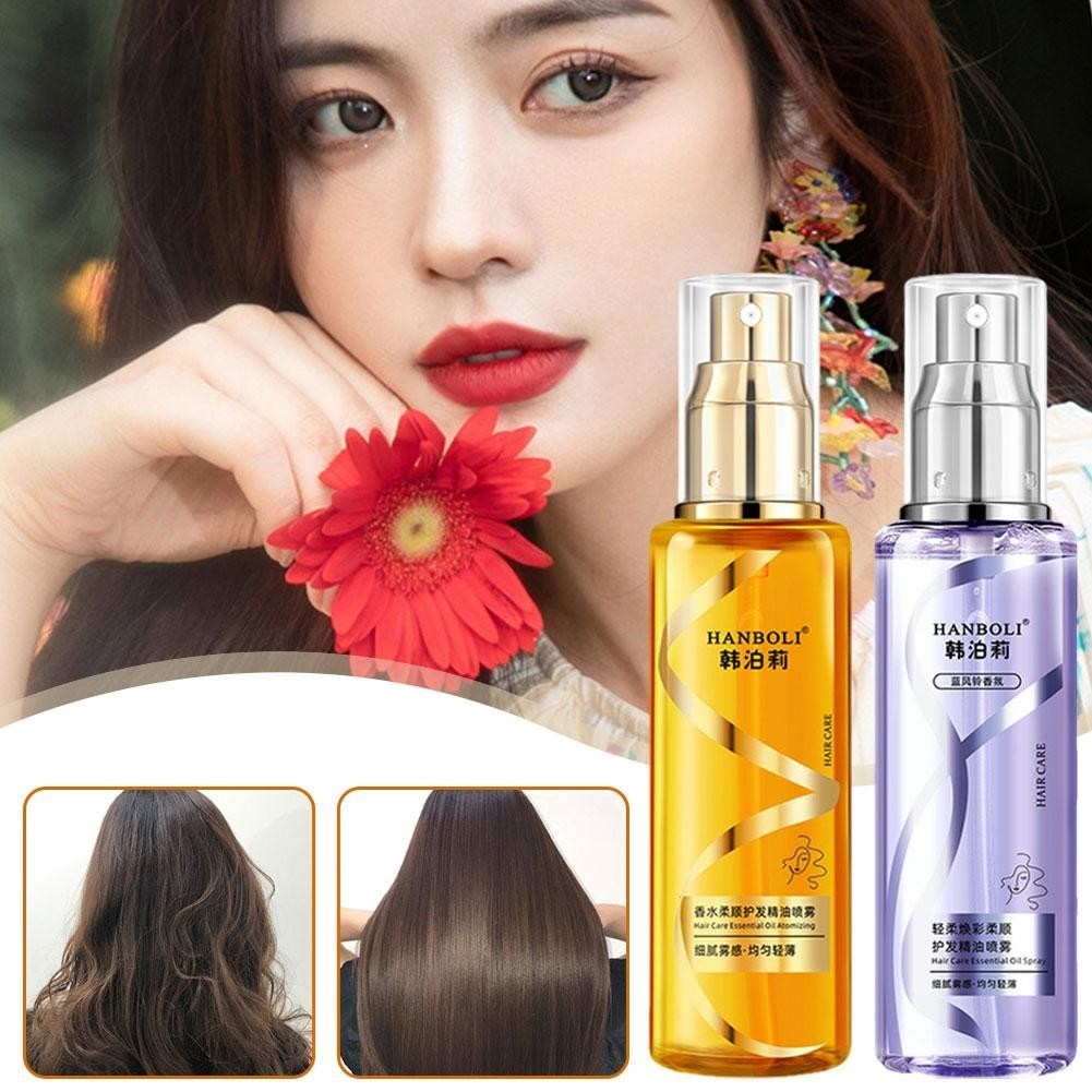 Tinh chất chăm sóc tóc mịn màng Cải thiện tóc khô và xoăn Dầu dưỡng ẩm dầu thơm K8p9