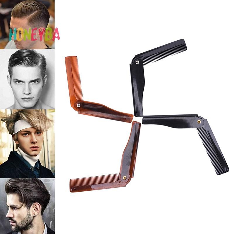 < Honeyba > 1 Lược Tóc Có Thể Gập Lại Bỏ Túi Kẹp Tóc ria mép Lược Dụng Cụ Tạo Kiểu Tóc