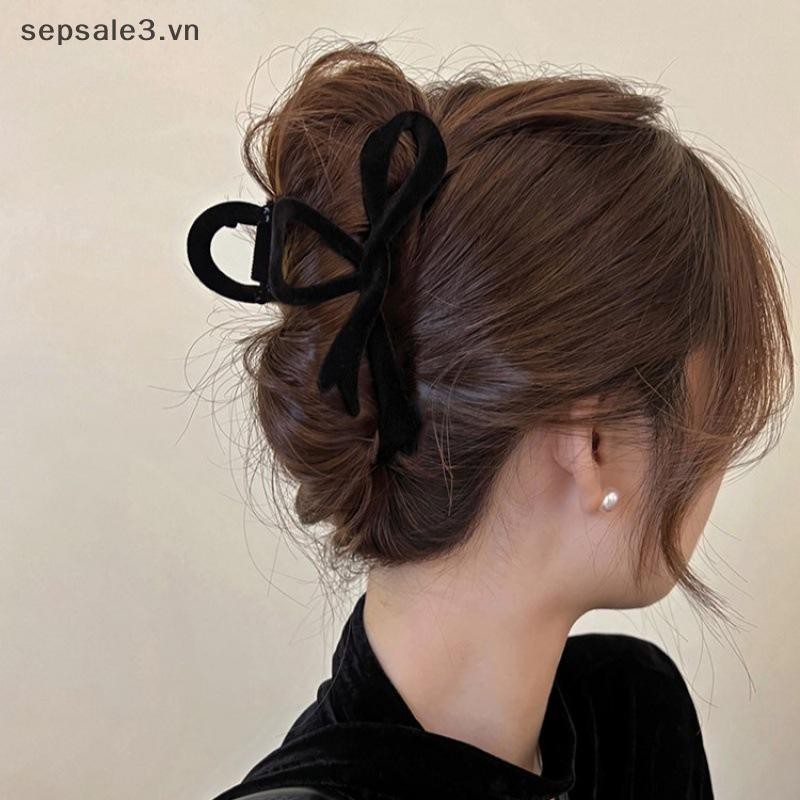 # Vn # Kẹp Tóc Nơ Nhung Đỏ Thu Đông Nữ Vuốt Tóc Kẹp Tóc Thanh Lịch Pháp Phụ Kiện Tóc Hàn Quốc Mũ Nữ Quà Tặng.