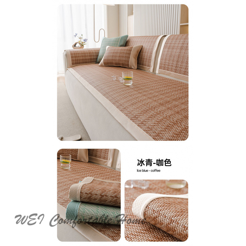 Đệm Sofa Ice Vine Mát Mẻ Không Trượt Chống Móng Mèo Đệm Ghế Vine 2025 Mùa Hè Mới Bọc Sofa