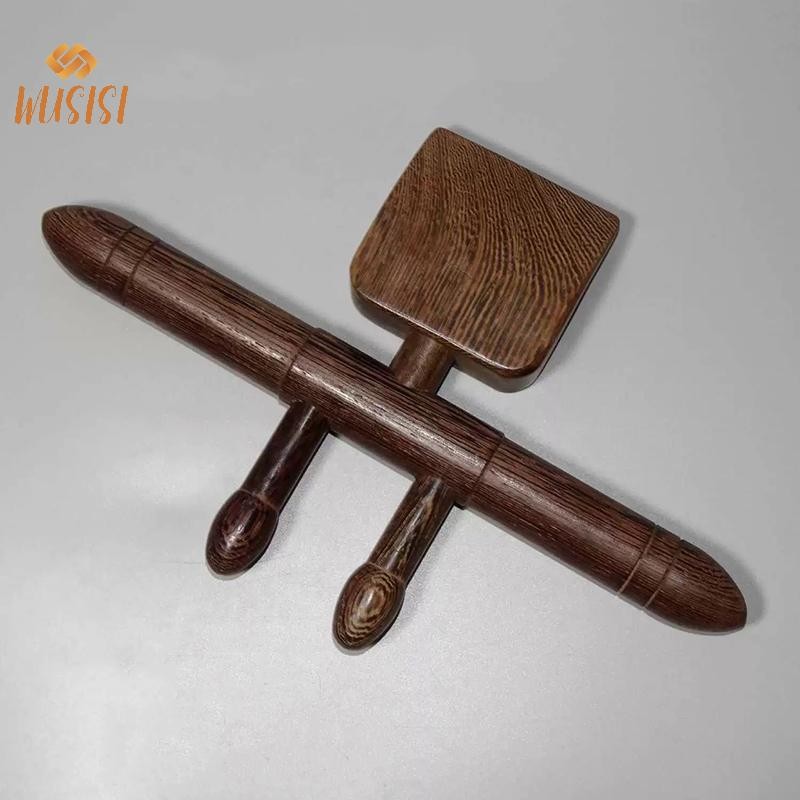 [WUSISI] Cloud Shengyang Xẻng Dụng Cụ Mở Lưng Cạo Massage Guasha Cán Gậy Cầm Tay Đặc Biệt Wenge Dụng Cụ Massage Gỗ MỚI
