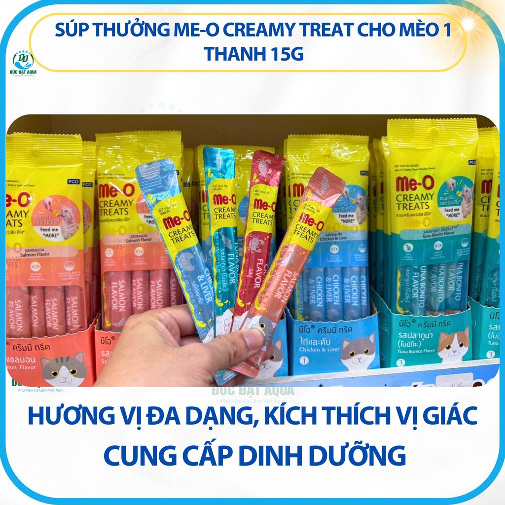 Súp thưởng Me-o Creamy Treat cho mèo 1 thanh 15g Có súp thưởng, mèo cưng mê tít date mới nhất 8