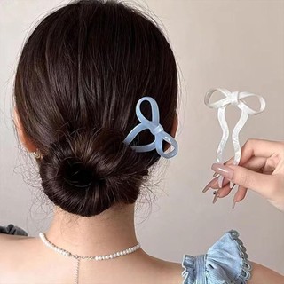 YSANH Pháp Kẹp Tóc, Acrylic Y2K Nơ Tóc, Màu Kẹo Hình Chữ U Sóng Kẹp Tóc Phụ Kiện Kẹp Tóc